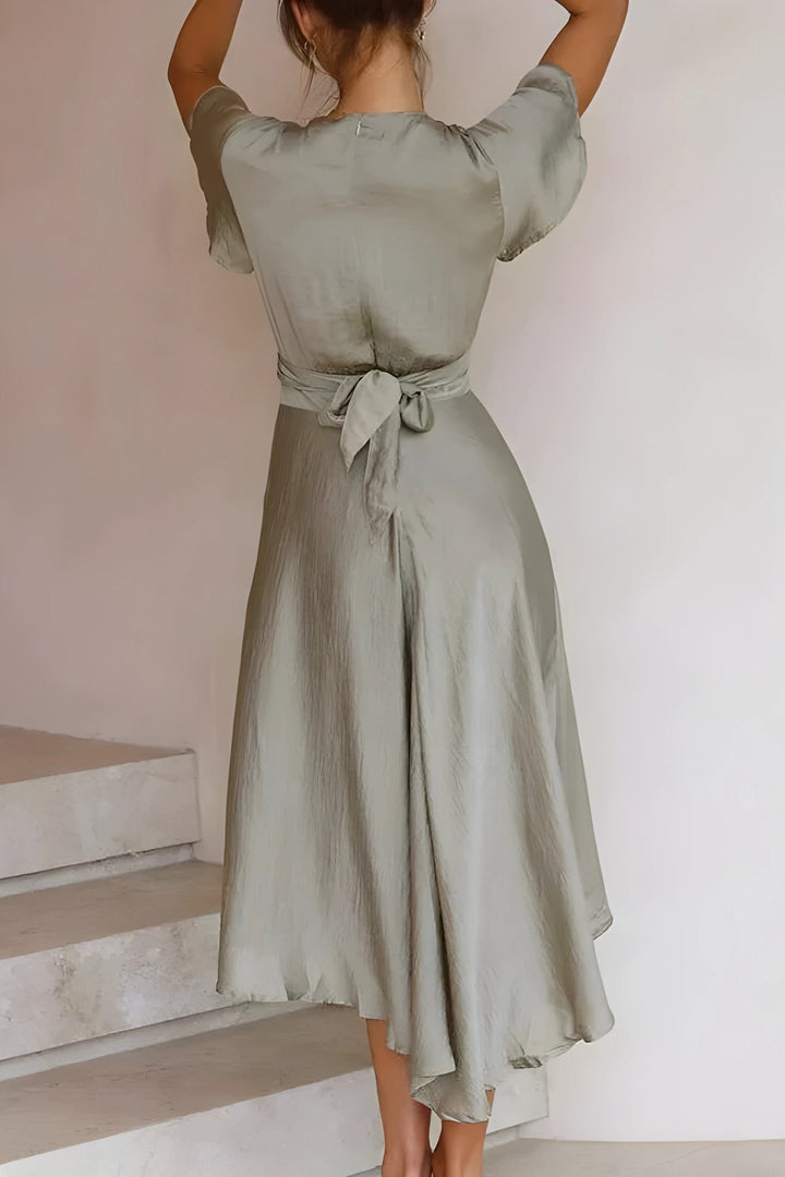Janina | Midi Dress with Knot Detail