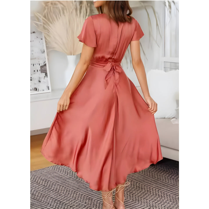 Janina | Midi Dress with Knot Detail