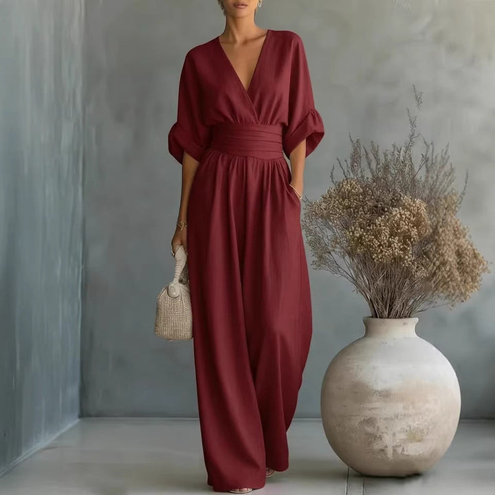 Sophia Merriweather | Wide-Leg Linen Jumpsuit For Women
