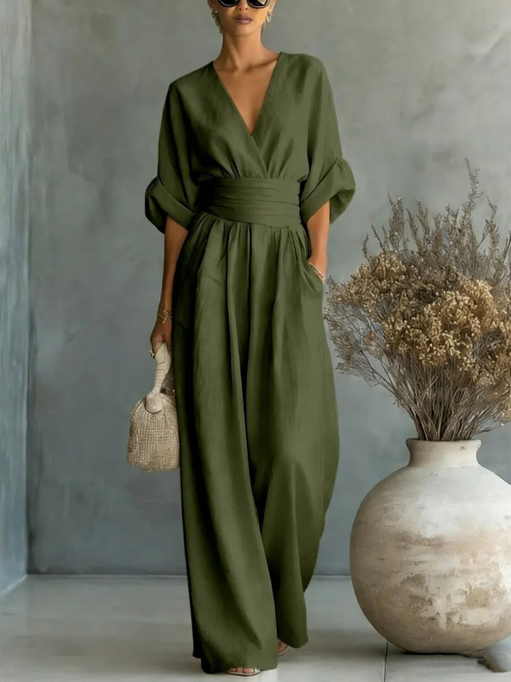 Sophia Merriweather | Wide-Leg Linen Jumpsuit For Women