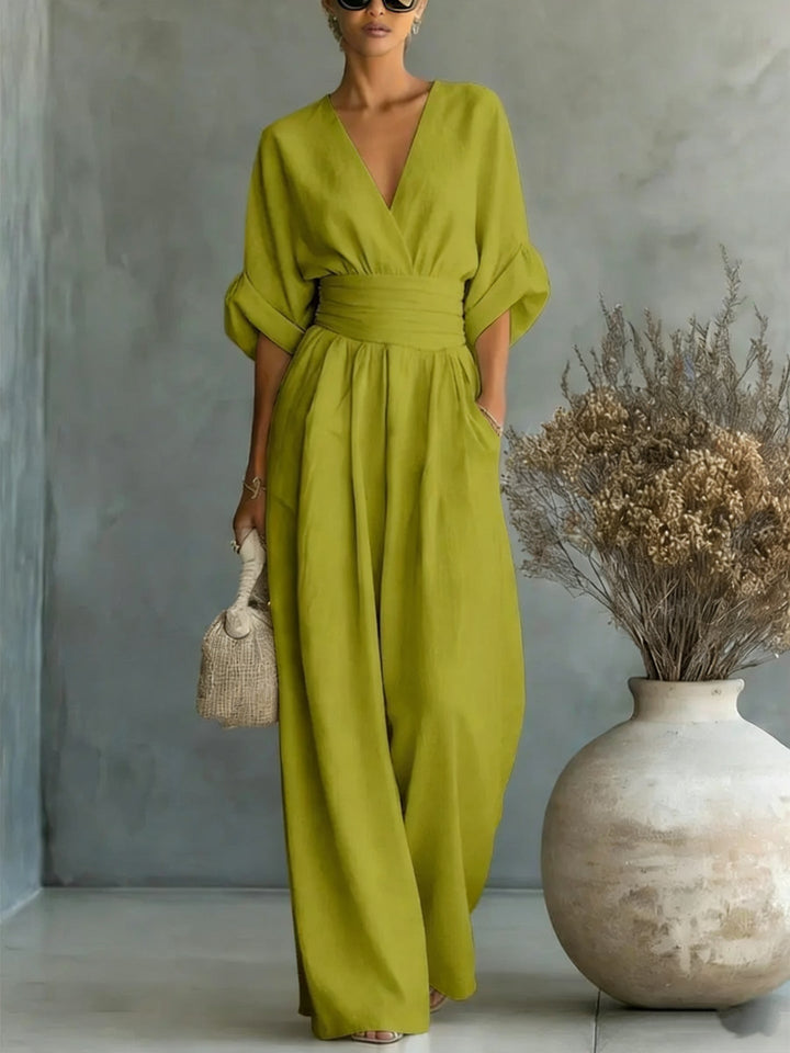 Sophia Merriweather | Wide-Leg Linen Jumpsuit For Women