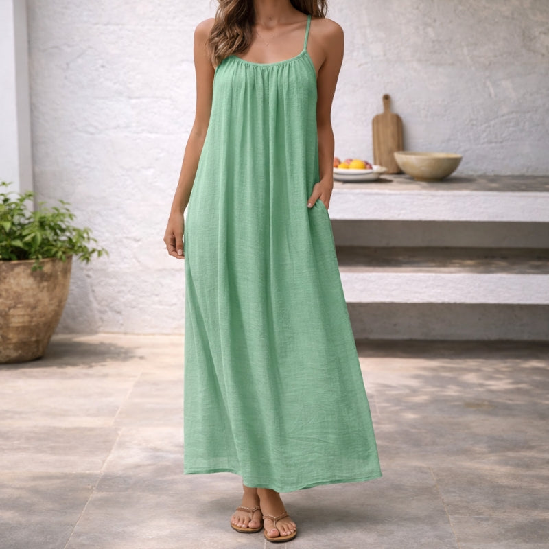Lena | Women's Maxi Dress Spaghetti Strap Sundress