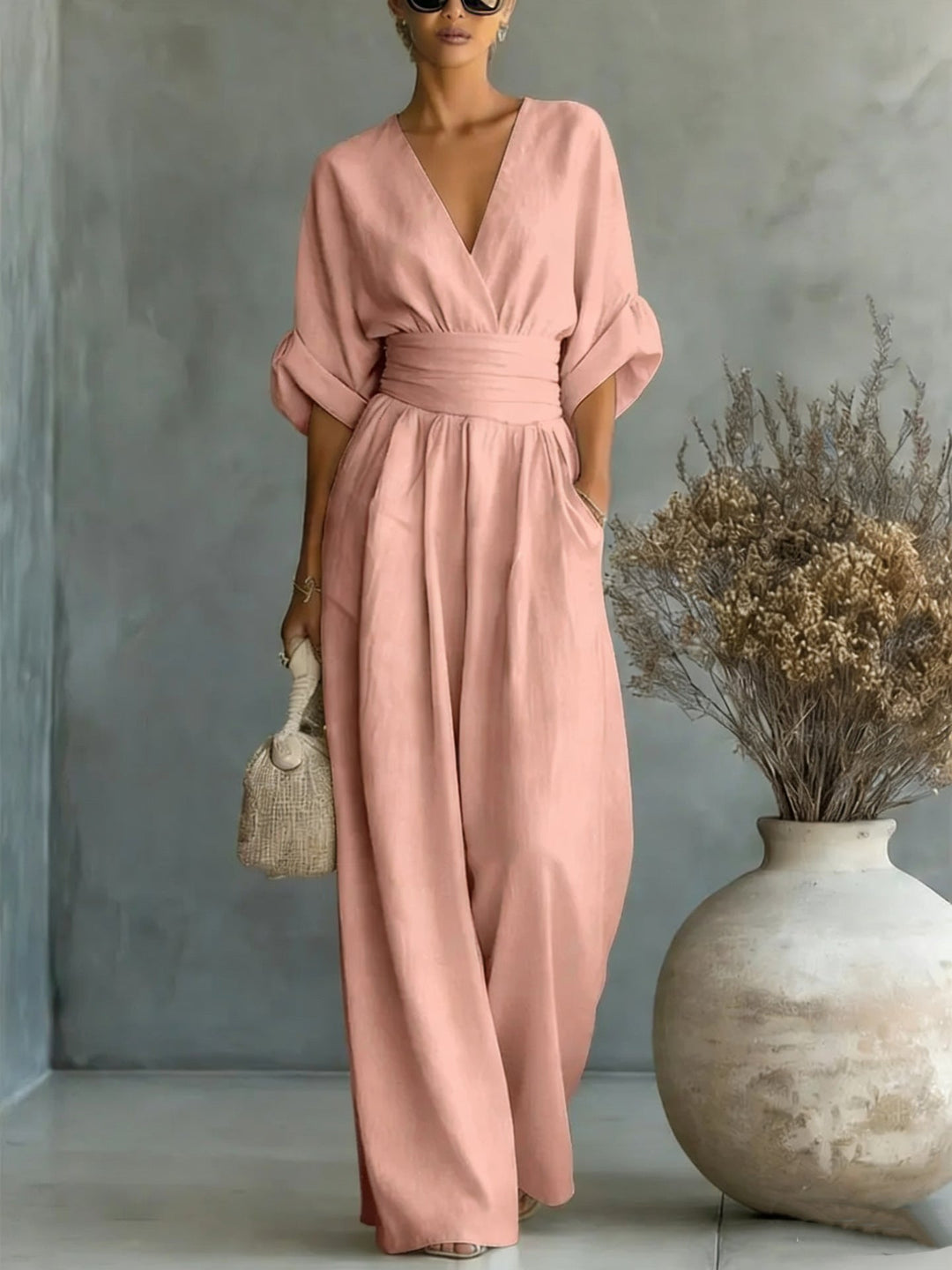 Sophia Merriweather | Wide-Leg Linen Jumpsuit For Women