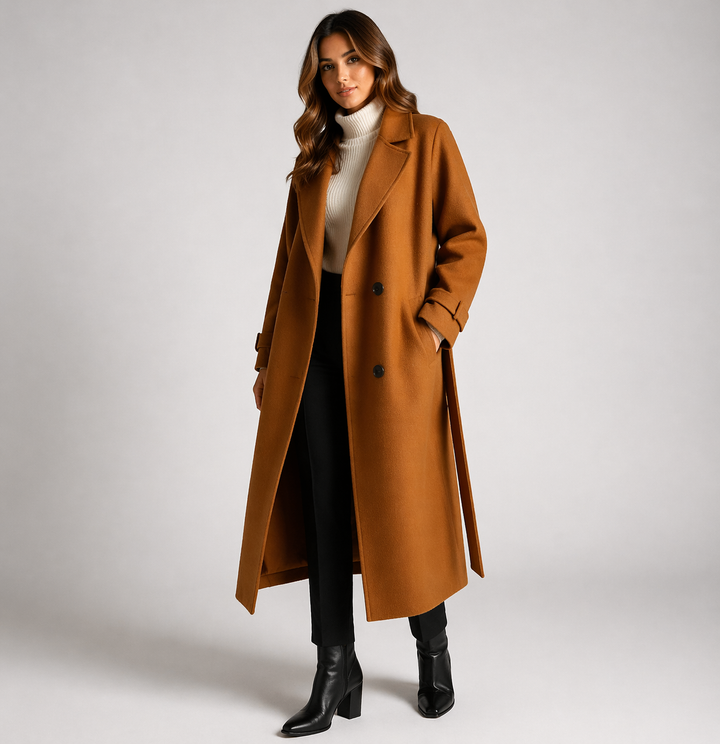 Cecilia | Classic Long Wool Coat