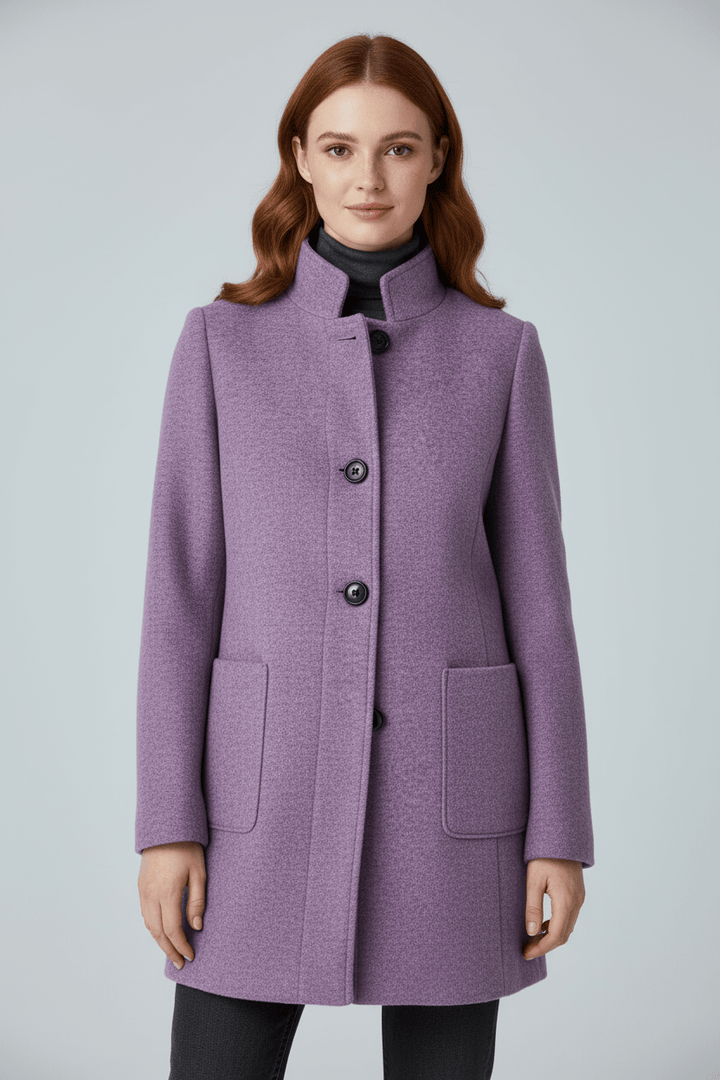 Charlotte Davies | Wool-Blend Tailored Overcoat For Women