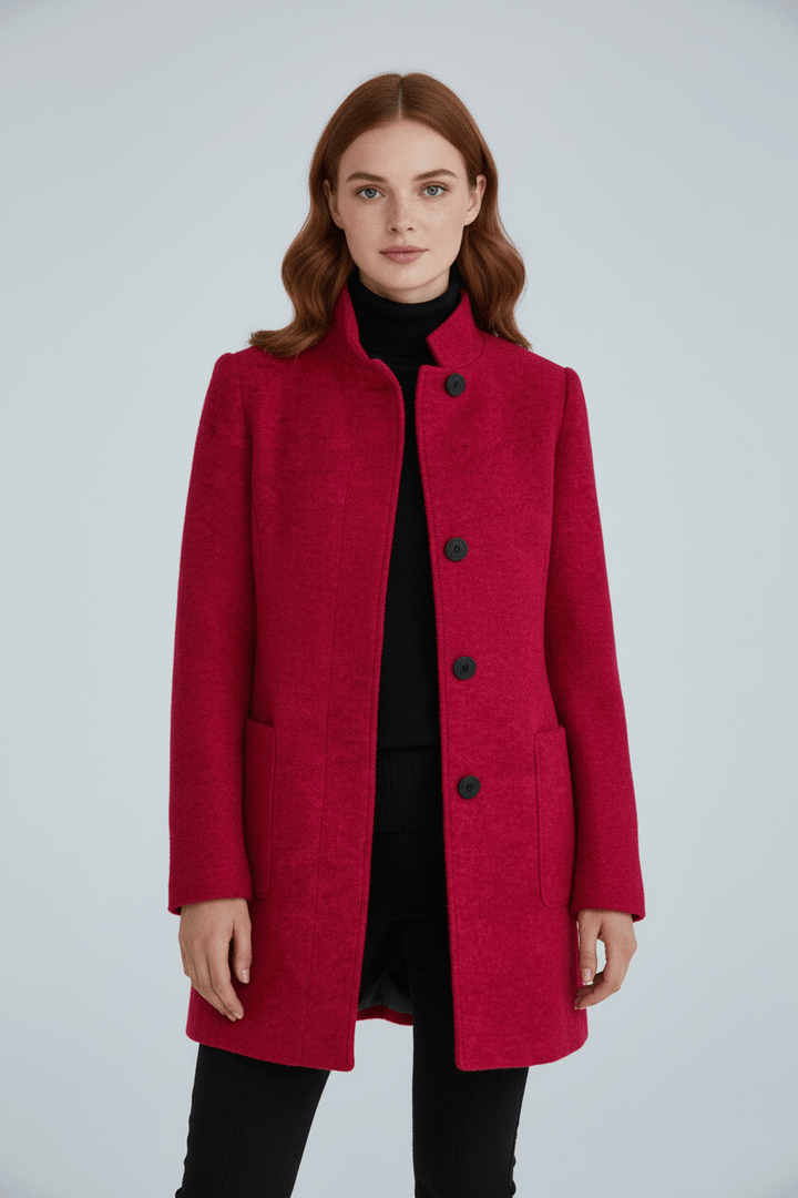 Charlotte Davies | Wool-Blend Tailored Overcoat For Women