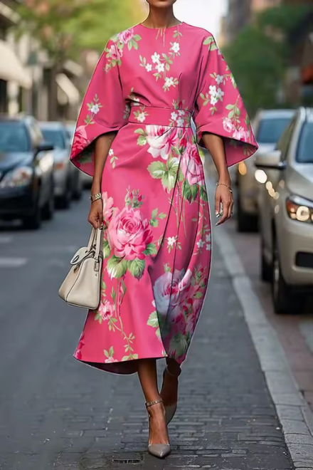 Moxlan | Elegant Floral - Dress