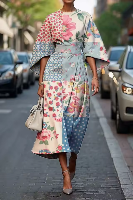 Moxlan | Elegant Floral - Dress