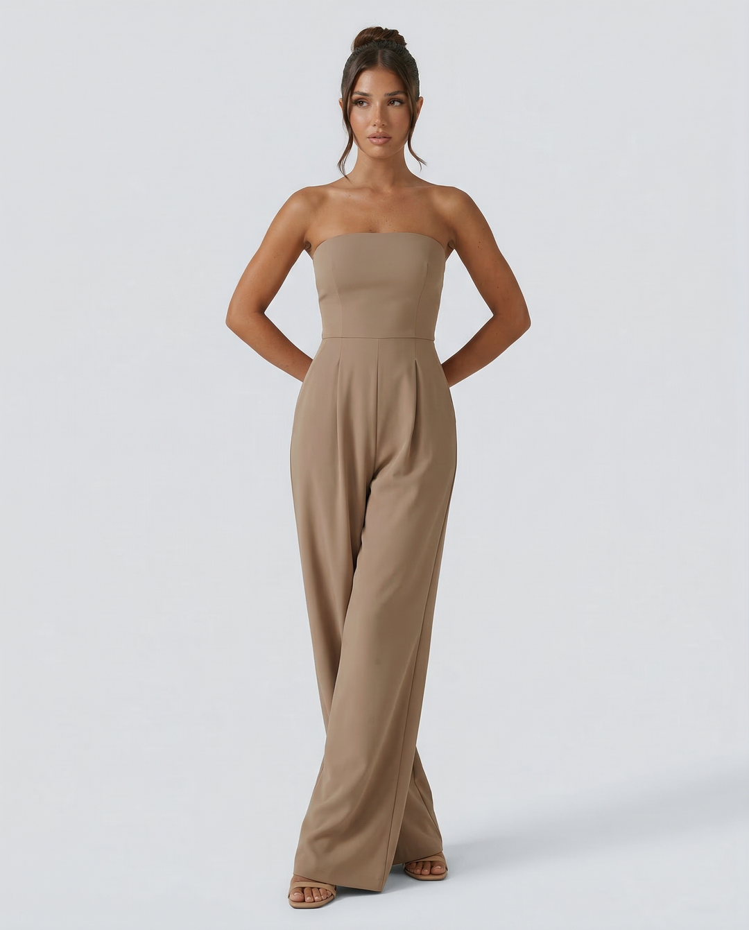Arlette | Strapless Wide-Leg Jumpsuit