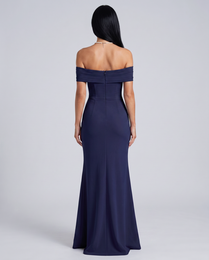 Miriam | Maxi Dress with Off Shoulder and High Slit