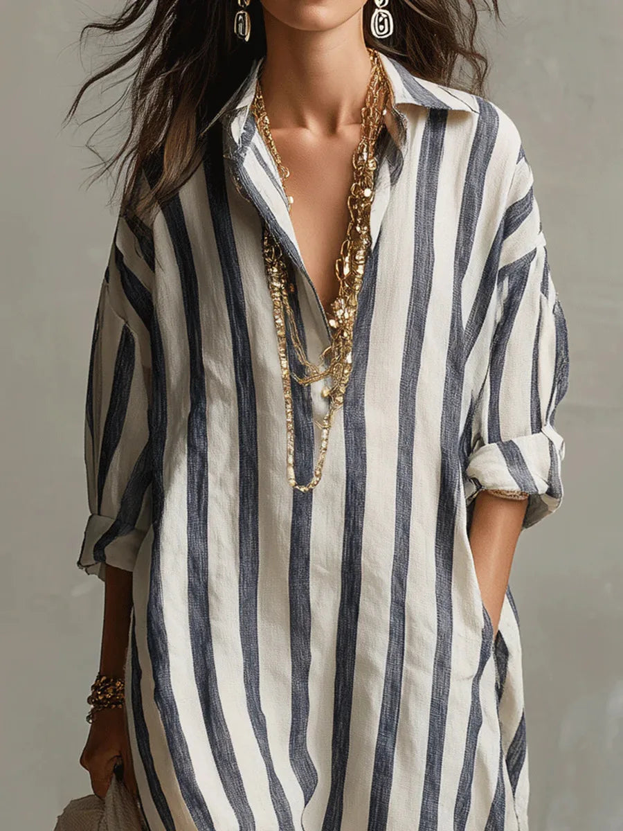 Pepa | Long Shirt Dress