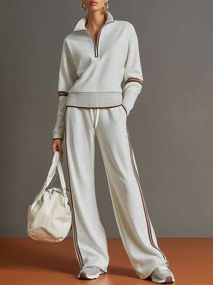 Imogen | Relaxed Wide Leg Two-Piece Lounge Set