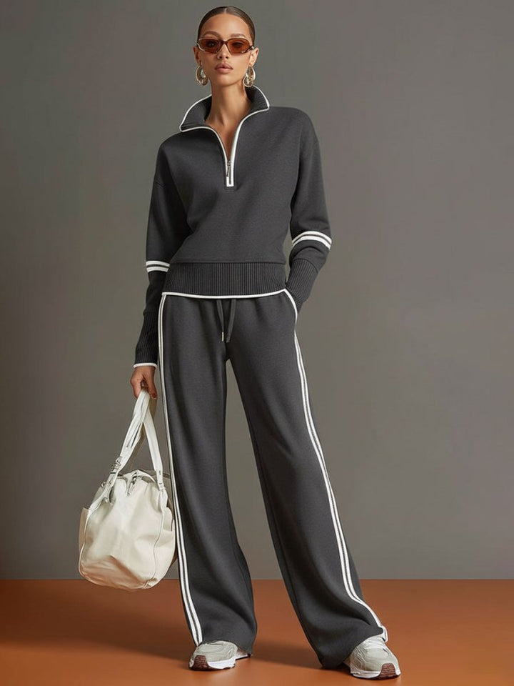 Imogen | Relaxed Wide Leg Two-Piece Lounge Set
