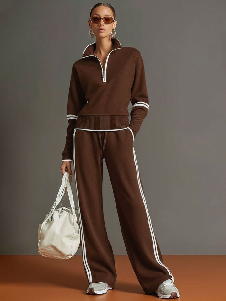 Imogen | Relaxed Wide Leg Two-Piece Lounge Set