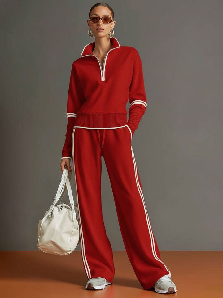 Imogen | Relaxed Wide Leg Two-Piece Lounge Set