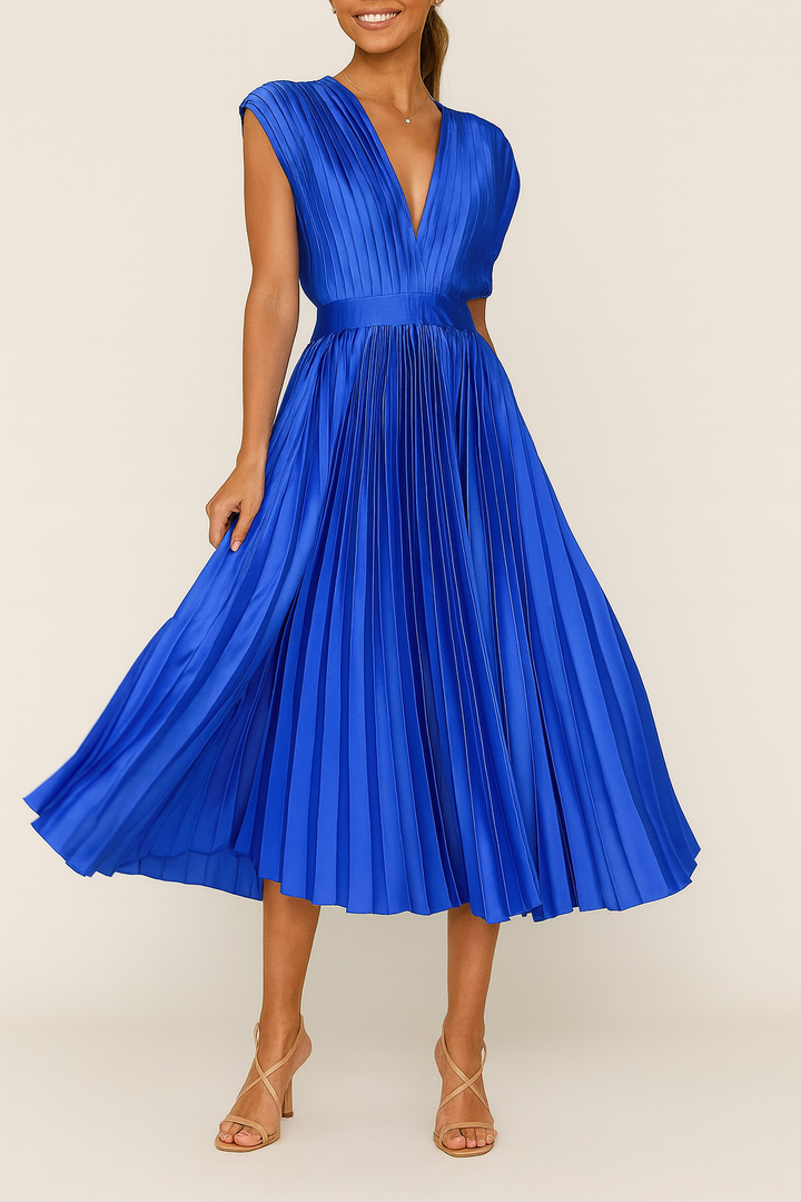 Sienna | Elegant Pleated Midi Dress