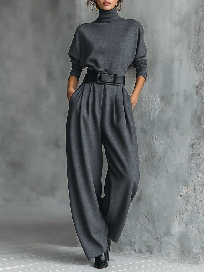 Lisa | High-Neck Jumpsuit Set