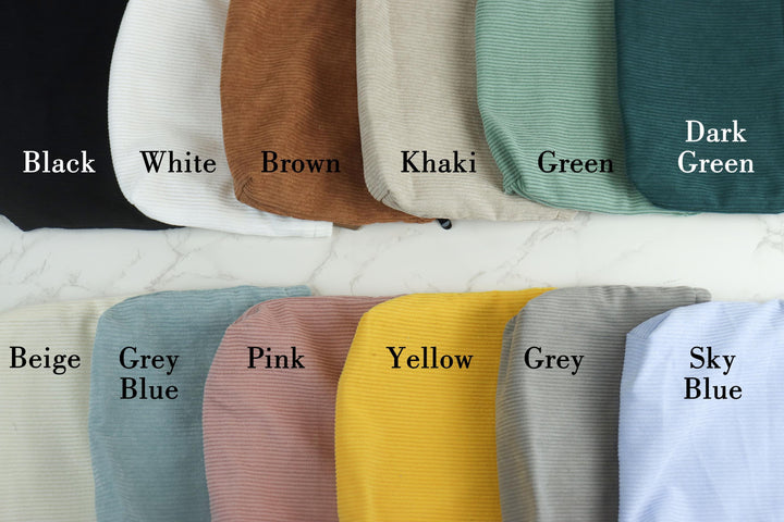 Personalized Embroidered Corduroy Makeup Bag – Custom Name Toiletry Pouch