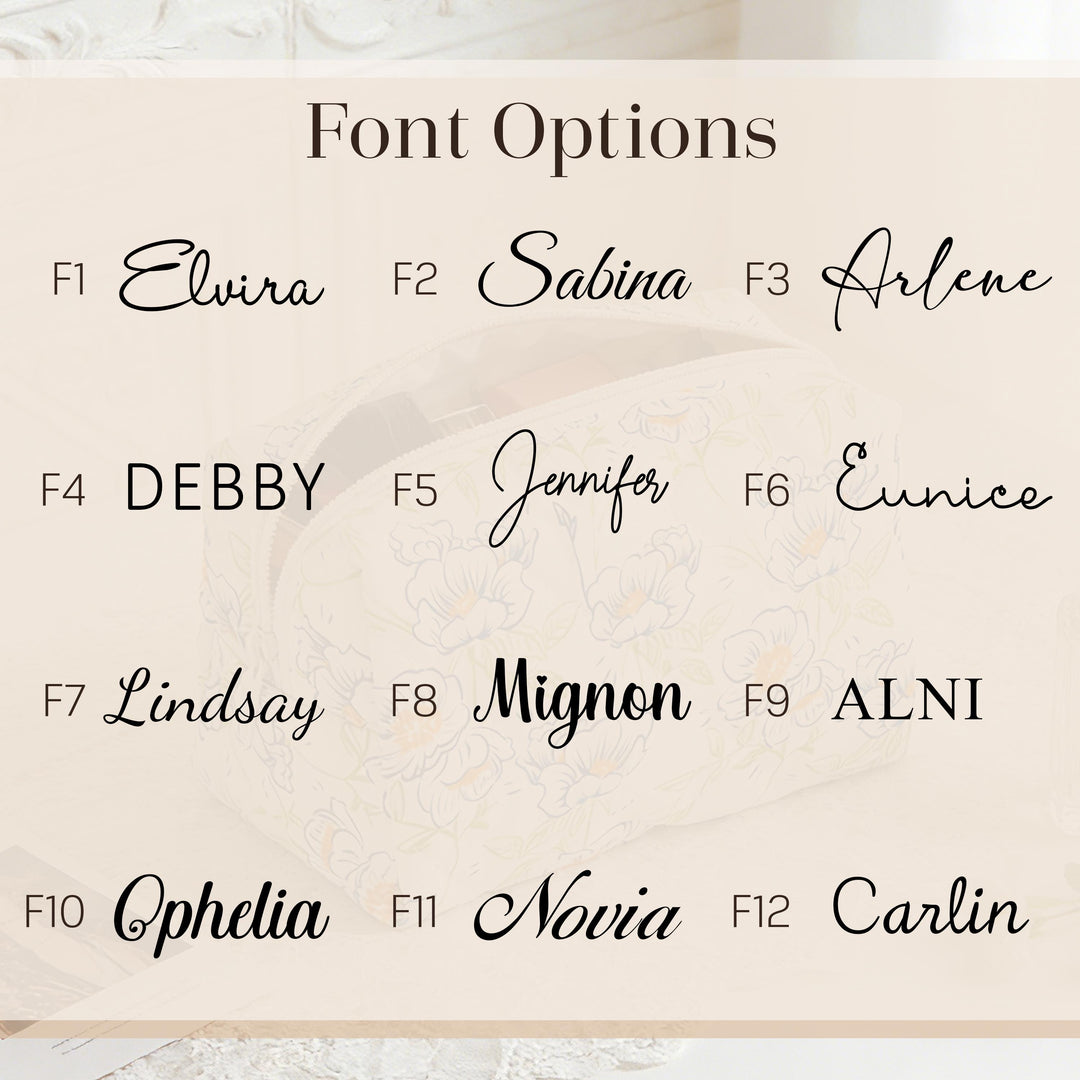 Personalized Embroidered Canvas Tote Bag – Custom Name Bag with Pockets