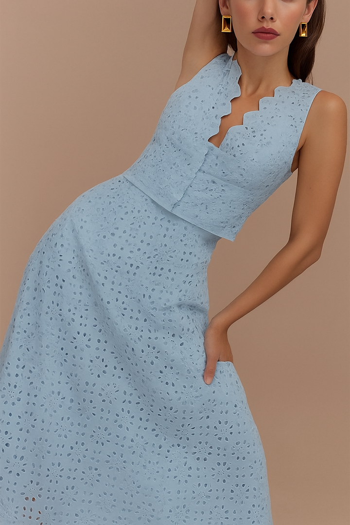 Marina Elegant Broderie Anglaise Set
