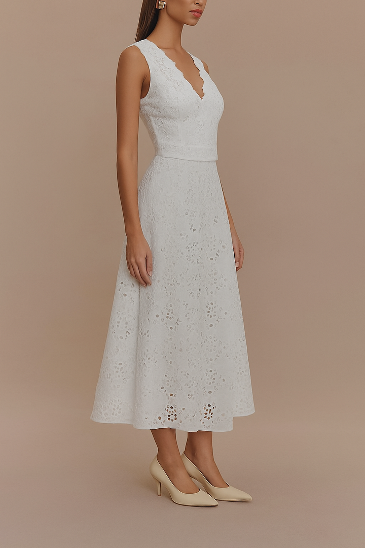 Marina Elegant Broderie Anglaise Set